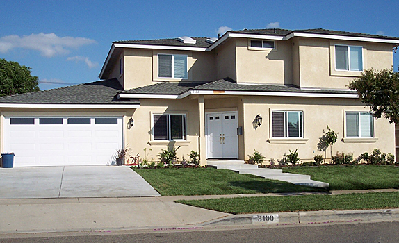 The house in Fullerton after Richard did the complete rebuild.